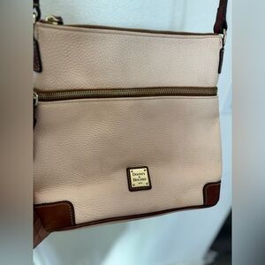 Dooney & Bourke Cream and Brown Crossbody Bag